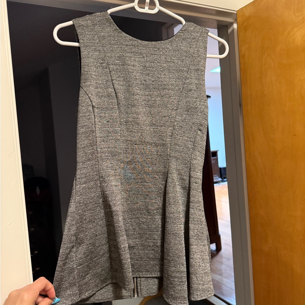 Gray Sleeveless Top